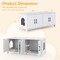 MDF Engineered Board Cat Litter Box Enclosure with Barn Door and Multi-Functional Design